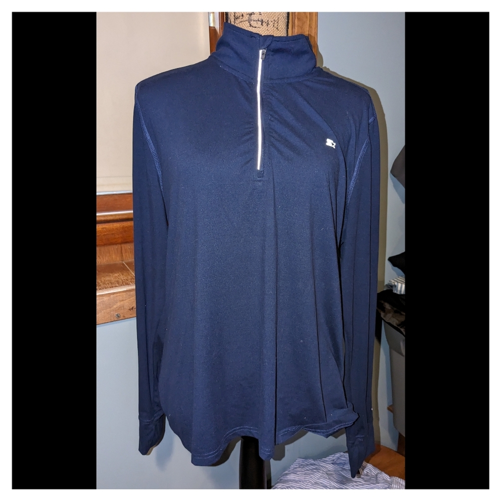 Starter Brand 1/4 Zip Pullover Size XXL  Long Sleeve